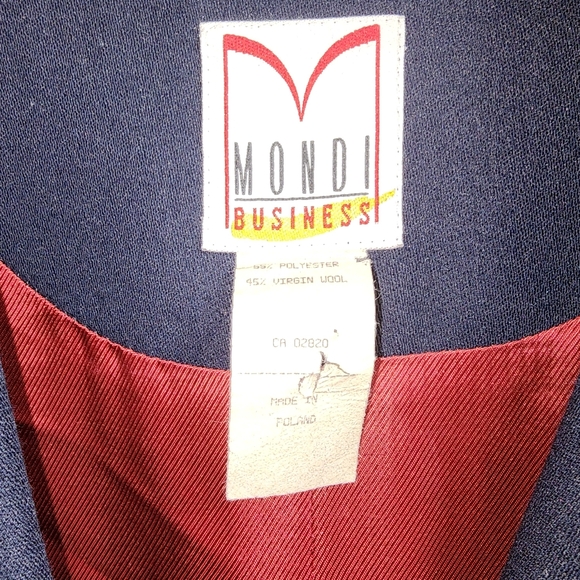 Mondi Business Womens Navy Long Button Up Blazer Jacket & Maxi Skirt Sz US 6/36 - Picture 5 of 10